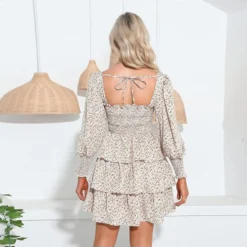 Plain & Print Long Lantern Sleeve Square Neck Chiffon Layered Skirts Design Cake Dress Resort Wholesale Dresses SDN532456 -Amour Vert shop 650e733f 01e5 499d a861 a4127a9696cb 97e912ef0a086a5d4dc2c9e92a416752