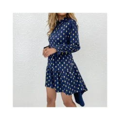 Polka Dot Bronzing Half High Neck Dress SD160345 -Amour Vert shop 6d160957 77a6 4e55 bbe0 c13e1e10cc68 4412F9242E2AF02242D6FADC574D95EC