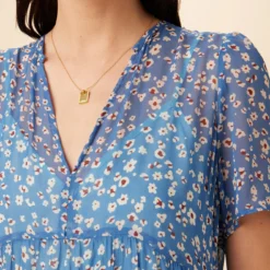 Ravello Nouveau Silk Dress - Brooklyn Floral -Amour Vert shop 7545 Ravello Brooklyn 4