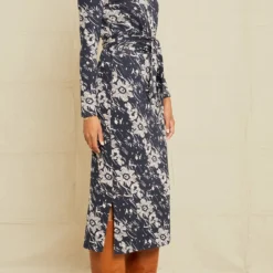 Castile Sweater Knit Dress -Amour Vert shop 7607 Castile Sweater Dress Lola Floral 9868 web