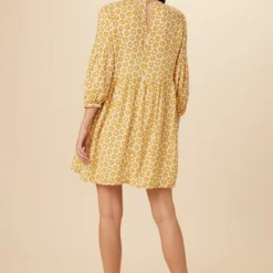 Shailene Ecovero Dress - Calico Sunflower -Amour Vert shop 7911 Shailene Calico Sunflower 3
