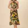 Stefania Washable Silk Dress - Piazza Print -Amour Vert shop 7913 Stefania Piazza 1