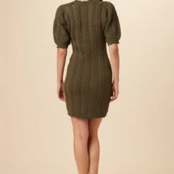 Bella Organic Cotton Dress - Calla Green -Amour Vert shop 7915 Bella OL ONLY Calla Green 3