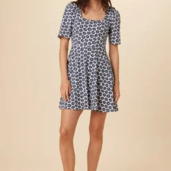 Tamara Reverie Knit Dress - Calico Navy