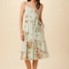 Alessandra Washable Silk Dress - Cannes Floral -Amour Vert shop 7943 Alessandra Cannes Floral 1