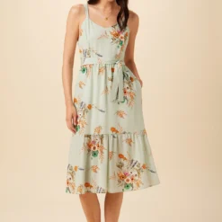 Alessandra Washable Silk Dress - Cannes Floral