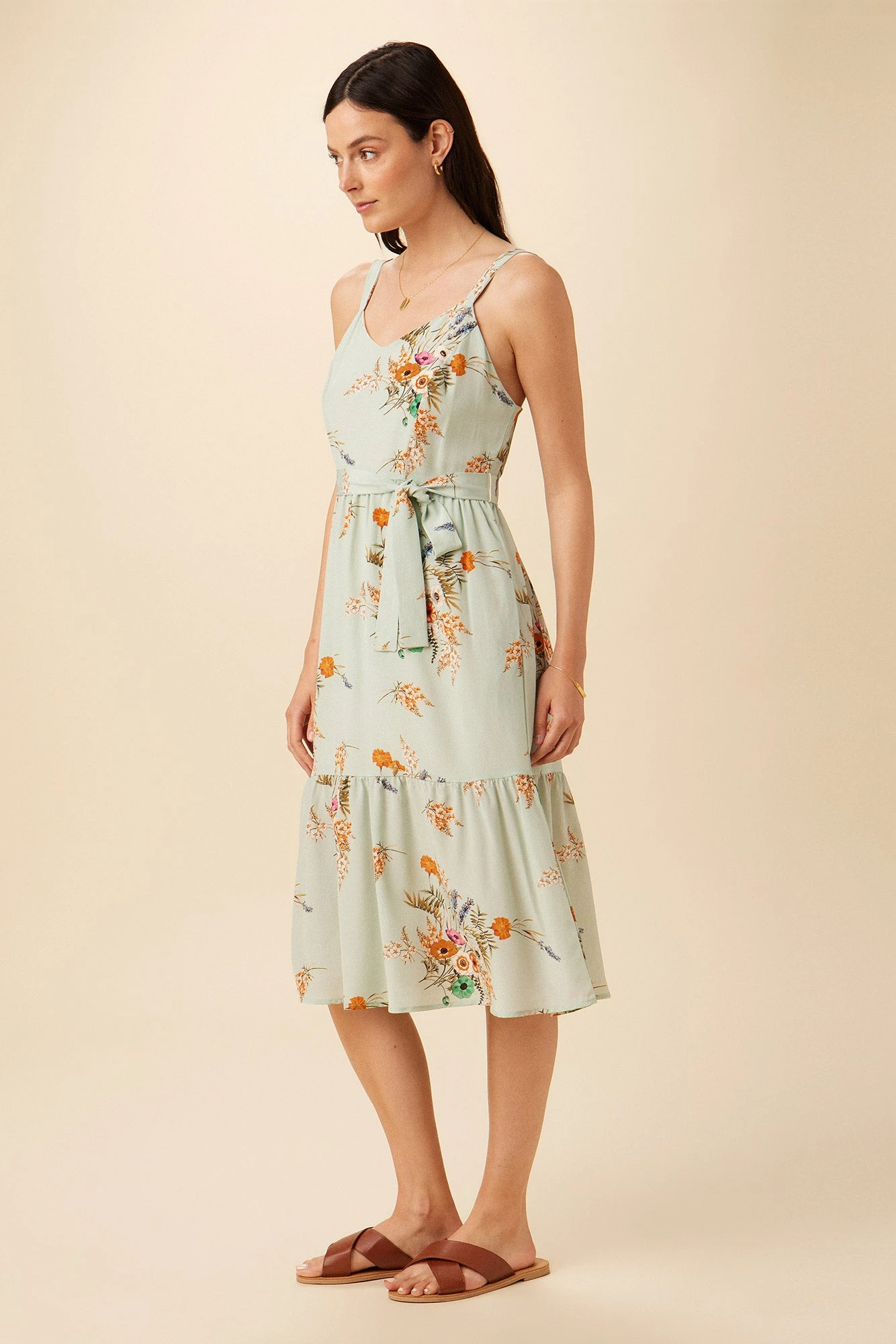 Alessandra Washable Silk Dress - Cannes Floral 4 Alessandra Washable Silk Dress - Cannes Floral - Image 2
