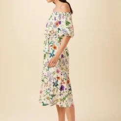 Misha Washable Silk Dress - Stella Floral White 7 Misha Washable Silk Dress - Stella Floral White -Amour Vert shop 7947 Misha Stella White 2