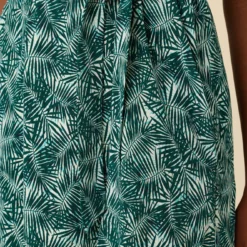 Larsa Washable Silk Dress - Green Palm -Amour Vert shop 7988 Larsa Green Palm 4