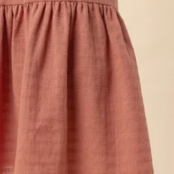 Michelle Organic Cotton Dress - Carnelian -Amour Vert shop 7990R1 Michelle Cotton Carnelian 5