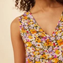 Bette Ecovero Midi Dress - Mendocino -Amour Vert shop 7991 Bette Mendocino 4