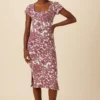 Cleo Provence Rib Dress - Verona Truffle
