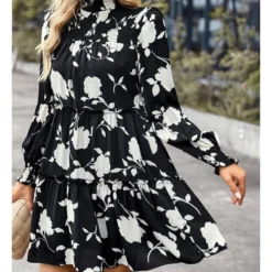 Elegant Print Long Sleeve Dress Loose High Waist Wholesale Dresses SDN560955 -Amour Vert shop 81946e7a 8f89 451f 848b d57a9e6dddb7 fa76442446c67c04db32c373c3adfbf5
