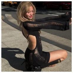Long Sleeve Open Back Cut-Out Knit Dress Wholesale Boydcon Dresses SDN535511 -Amour Vert shop 874d0c1b e750 4cde b9f6 96a891430b30 869ebd627bdac78bfc72dc35ae1b38c0