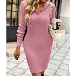 Casual V-Neck Lapel Mini Dress Single-Breasted Long Sleeve Bodycon Wholesale Dresses SDN562274 16 Casual V-Neck Lapel Mini Dress Single-Breasted Long Sleeve Bodycon Wholesale Dresses SDN562274 -Amour Vert shop 8840c72b a599 48a5 be89 19fbc70aa5d3 b010eae53d3d56d92e76fa5a29881d08