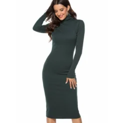 Solid Color Sweater Long Sleeve Stretch Slim Turtleneck Knit Dress Supplier SD182879 -Amour Vert shop 8871f08c 8e08 47b8 ab97 fe551eafb7b2 C37935290720234B51CA9E32D10E1656