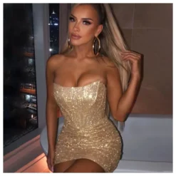 Plain & Sequin Off Shoulder Sexy Wrap Chest Pleated Satin Corset Dress Wholesale Bodycon Dresses SDN533087 -Amour Vert shop 8c923835 84f7 4f5b b094 9f09dc6c74e8 d4ff3c403a018a6f107f90673c81ffbb