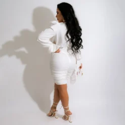 Deep-V Neck Drawstring Pleated Hip Sexy Bodycon Dress Wholesale Dresses SDN535532 -Amour Vert shop 8d4532ba 1477 4c7a 91ac 9ef371048690 b7964d964a3fa0a0a9b7adf954fe4ff7