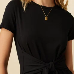 Colombe Reverie Knit Dress - Black -Amour Vert shop 9032 SS Colombe Dress Black 4