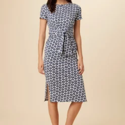 Colombe Reverie Knit Dress - Calico Navy