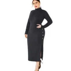 Women Dress Wholesale Solid Color Side Split Wool Dress Slim Fit Knitted Dress SD190220 -Amour Vert shop 911bf9c2 df1c 4203 a080 d3e8220e3767 208D7D96D88F39990B9EB4251B20FEC6