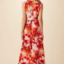 Hanne Washable Silk Maxi Dress - Begonia -Amour Vert shop 9223 Hanne Begonia 3 b11b1457 3bed 4499 9117 39bb057637eb