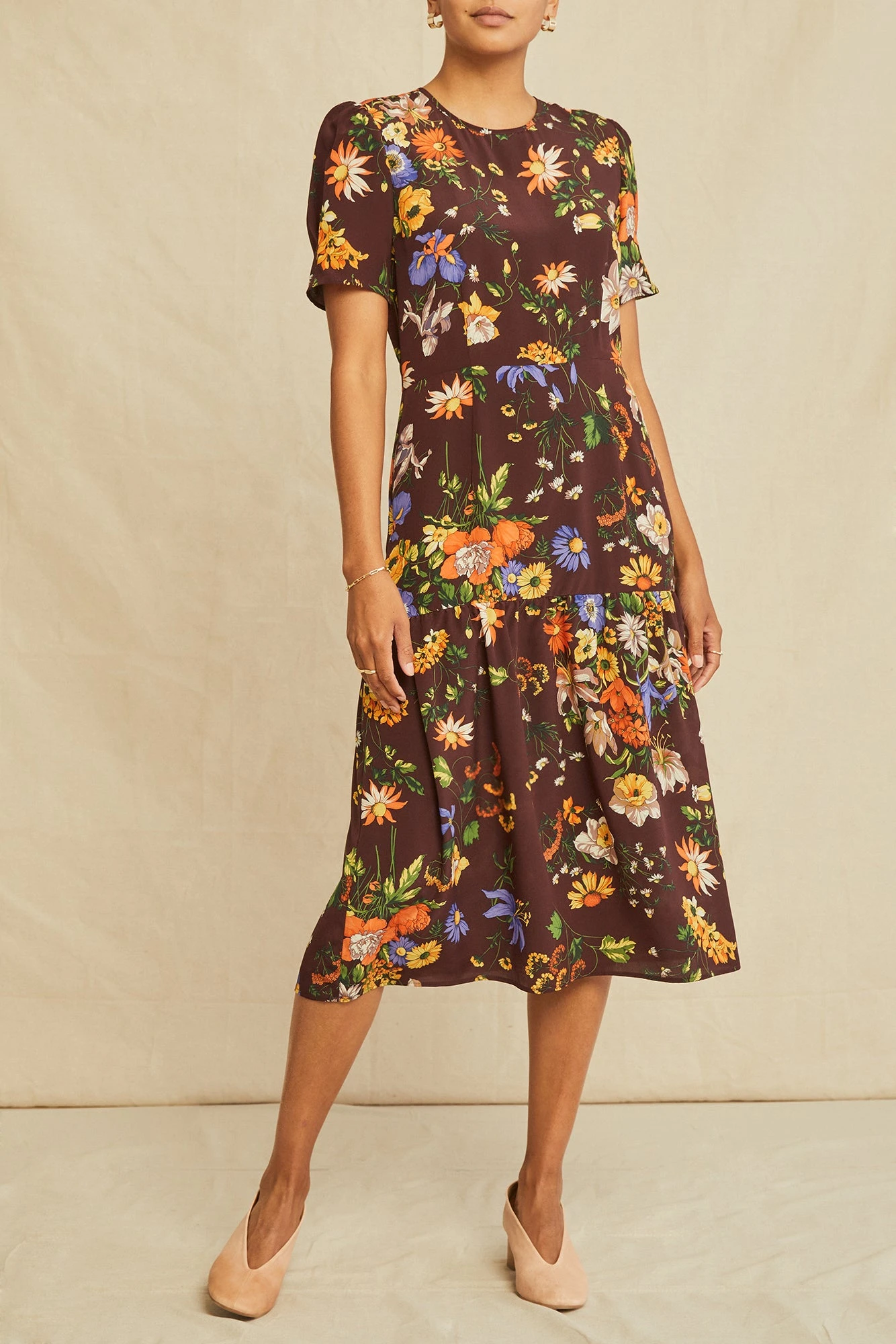 Aubrey Washable Silk Dress - Palermo Print 3 Aubrey Washable Silk Dress - Palermo Print