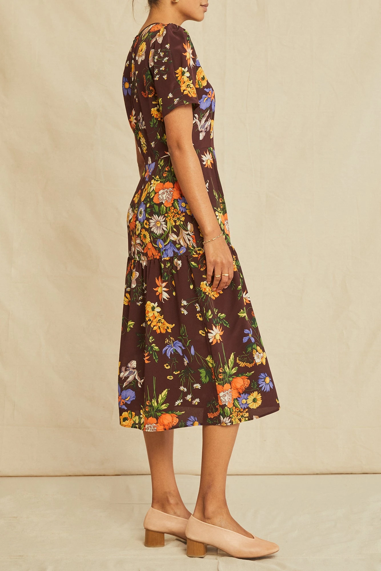 Aubrey Washable Silk Dress - Palermo Print 4 Aubrey Washable Silk Dress - Palermo Print - Image 2