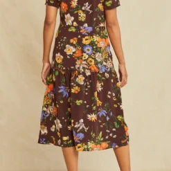 Aubrey Washable Silk Dress - Palermo Print 9 Aubrey Washable Silk Dress - Palermo Print -Amour Vert shop 9292 Aubrey Palermo Print 3647 web