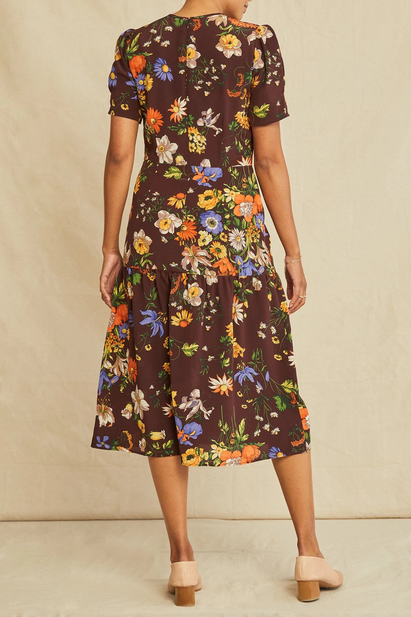 Aubrey Washable Silk Dress - Palermo Print 5 Aubrey Washable Silk Dress - Palermo Print - Image 3