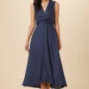 Olive Tencel Maxi Dress - Indigo -Amour Vert shop 9294 Olive Indigo 1