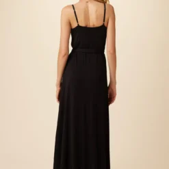 Astrida Maxi Wrap Dress - Black -Amour Vert shop 9321 Astrida Black 3