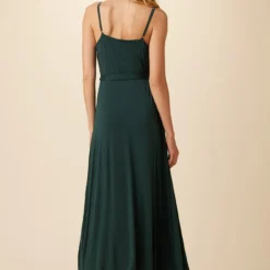 Astrida Maxi Wrap Dress - Darkest Spruce -Amour Vert shop 9321 Astrida Darkest Spruce 3