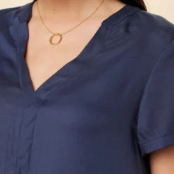 Zendaya Tencel Dress - Indigo -Amour Vert shop 9355 Zendaya Indigo 4