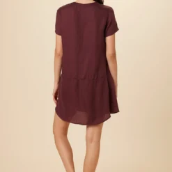 Zendaya Tencel Dress - Sepia -Amour Vert shop 9355 Zendaya Sepia 3