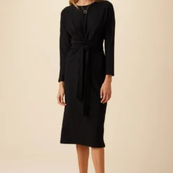 Russo Luxe Fleece Dress - Black