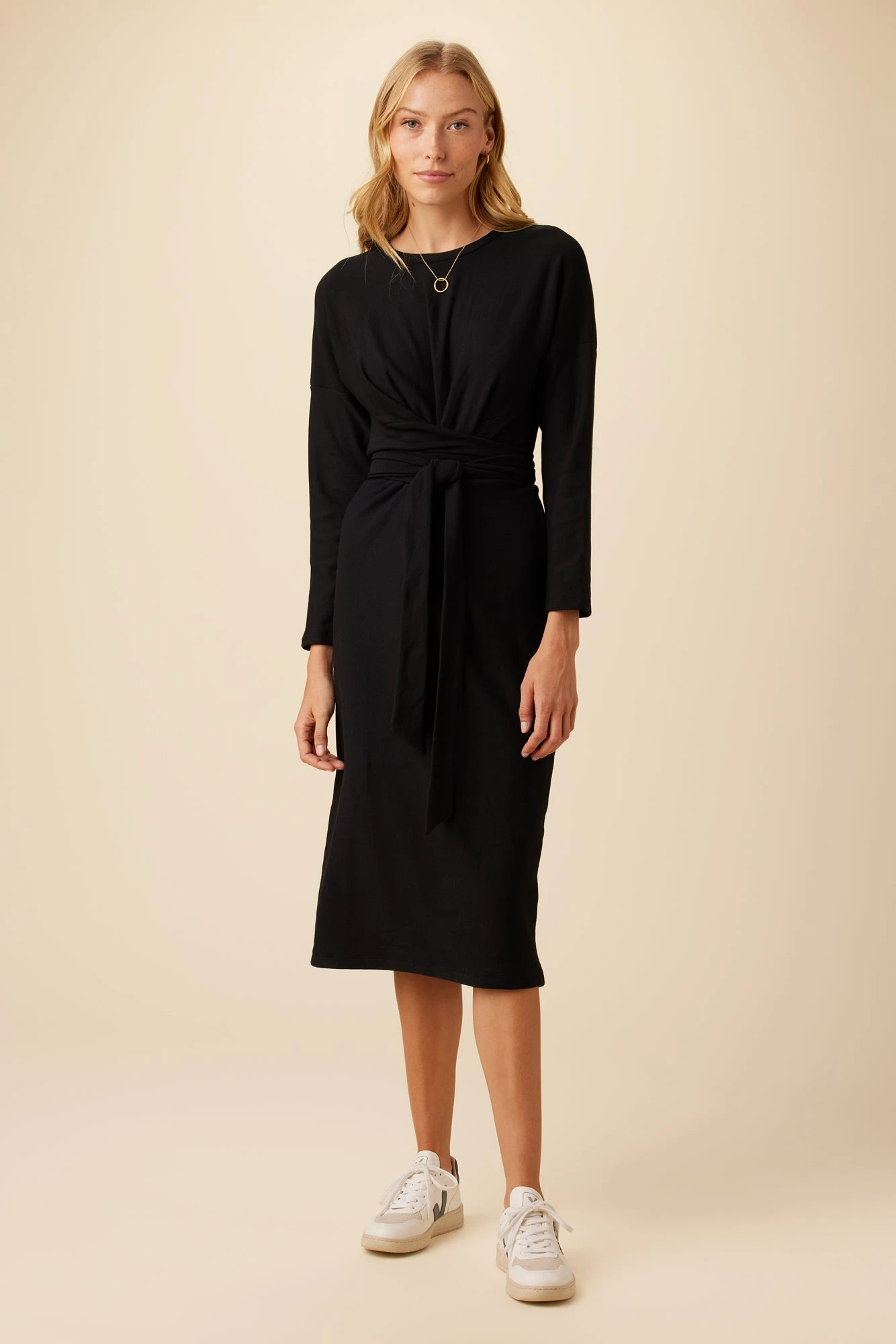 Russo Luxe Fleece Dress - Black 3 Russo Luxe Fleece Dress - Black