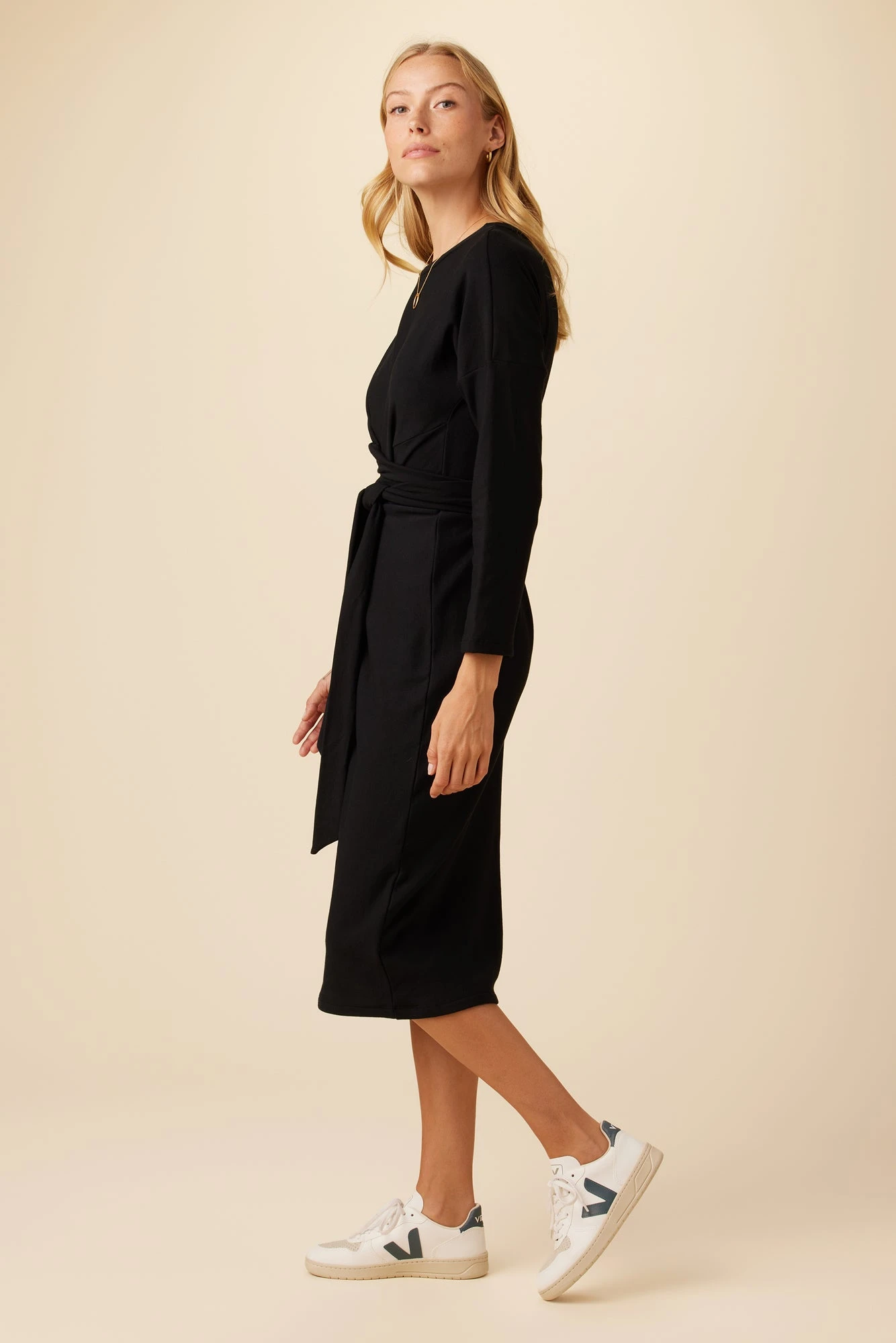 Russo Luxe Fleece Dress - Black 4 Russo Luxe Fleece Dress - Black - Image 2