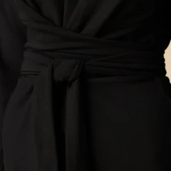 Russo Luxe Fleece Dress - Black 9 Russo Luxe Fleece Dress - Black -Amour Vert shop 9597R1 Russo Black 4