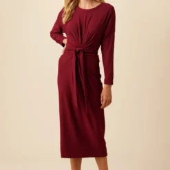 Russo Luxe Fleece Dress - Mulberry