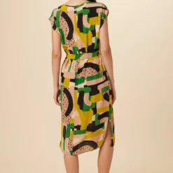 Cindra Washable Silk Midi Dress - Piazza -Amour Vert shop 9674 Cindra Piazza 3