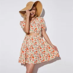 Fashion Floral Cutout A-line Dress Round Neck Short Sleeve Sexy Wholesale Dresses SDN560140 11 Fashion Floral Cutout A-line Dress Round Neck Short Sleeve Sexy Wholesale Dresses SDN560140 -Amour Vert shop 96a17259 2d7e 4742 ac5e fe94a1e7f8ea 0c643270b7a595f9dddf3b4fec8e601a