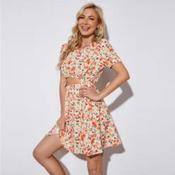 Fashion Floral Cutout A-line Dress Round Neck Short Sleeve Sexy Wholesale Dresses SDN560140 12 Fashion Floral Cutout A-line Dress Round Neck Short Sleeve Sexy Wholesale Dresses SDN560140 -Amour Vert shop 9b785663 9870 4600 bef5 4a368aefb556 302c38b93d0183c90ddaa9e0a7eb8fe2
