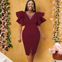 Wholesale Ruffled Hem Sleeve Bodycon Dress SD161707 -Amour Vert shop 9d1c0c3d 3fd2 4b4b a278 a6401ca021ee D3C67AE80A9F55FC5491F4716CB5EB56