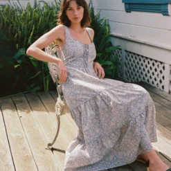 The Adele Dress | Daisy Blue -Amour Vert shop Adele1 4a661dcf 989d 4f3a a7c1 df8bd3fbfcb8