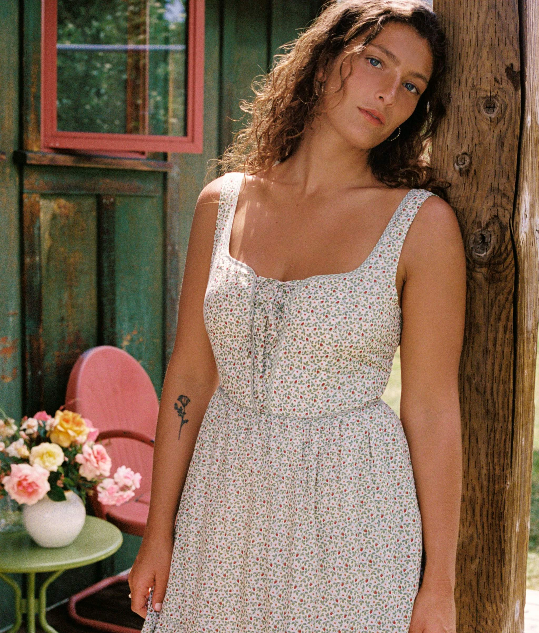 The Adele Dress | Creme Strawberry 8 The Adele Dress | Creme Strawberry - Image 6