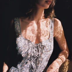 The Adele Dress | Daisy Blue -Amour Vert shop Adele3 1