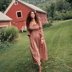 The Adelia Dress | Apple Harvest -Amour Vert shop Adelia1