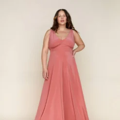 The Angelica Dress | Dusty Rose Silk 14 The Angelica Dress | Dusty Rose Silk -Amour Vert shop Angelica fb feed