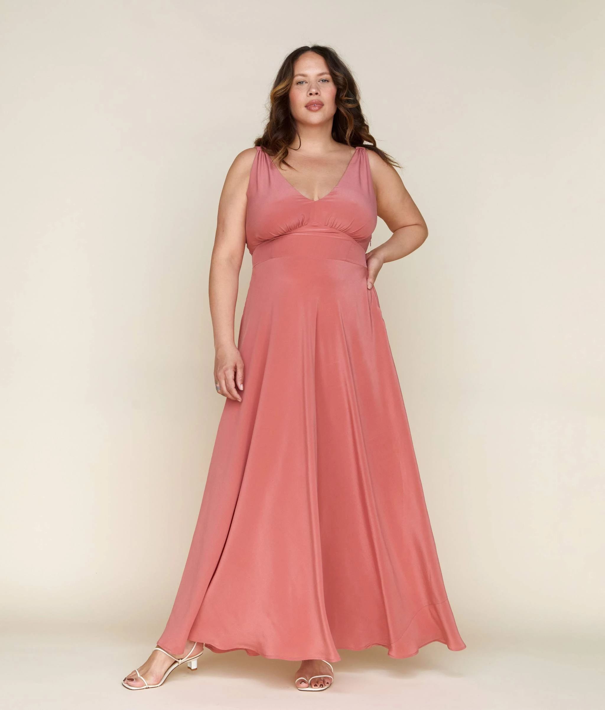 The Angelica Dress | Dusty Rose Silk 4 The Angelica Dress | Dusty Rose Silk - Image 2